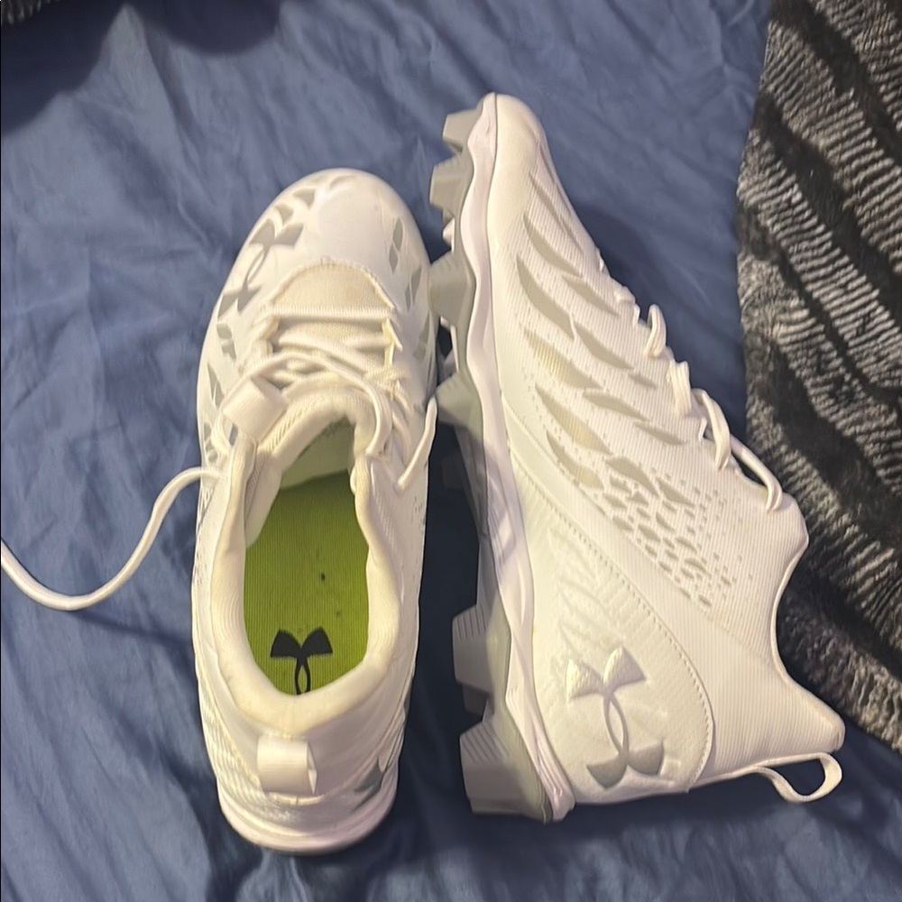 Under Armour White Cleats